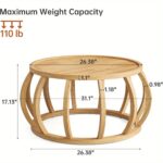 Nordic Sculptural Round Coffee Table - Image 2
