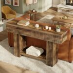 Ribbed Walnut Console Table - Image 4