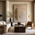Earth Tone Abstract Canvas - Image 4