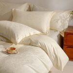 Soft Ivory Embroidered Bedding