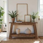 Farmhouse Living Room Console Table