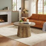 Fluted Pedestal Coffee Table - Image 3