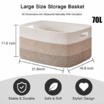 Neutral Woven Storage Basket - Image 2