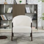 Scandinavian Boucle Accent Chair - Image 6