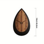 Sculpted Walnut Teardrop Clock - Image 6