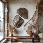 Organic Smoked Wall Mirror Set