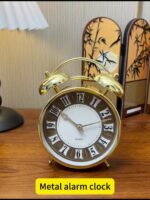 Vintage Gold Twin Bell Clock - Image 5