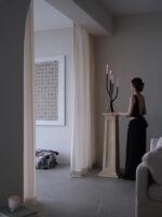 Luxury Black Sculptural Candle Holder - Image 3