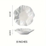 Organic Wave Ceramic Serving Bowl - Image 3