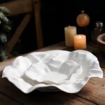Organic Wave Ceramic Serving Bowl - Image 2