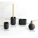 Stone Texture Bathroom Accessory Set - Image 3