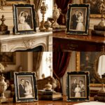 Vintage Black & Gold Photo Frame - Image 5