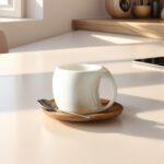 Stone Ceramic Mug & Saucer - Image 6