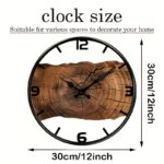 Woodgrain Open Frame Wall Clock - Image 2