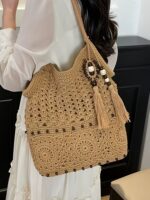 WMediterranean Crochet Market Bag - Image 5