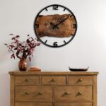 Woodgrain Open Frame Wall Clock - Image 3