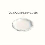 Organic Stone Edge Ceramic Plate - Image 4