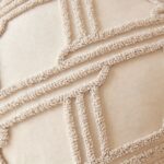 Ivory Geometric Tufted Cushion Cover - Image 4