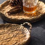 Antique Brass Decorative Tray Set - Image 5