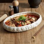 Stone Texture Ceramic Serving Platter - Image 7