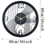 Art Deco Gold Wall Clock - Image 2