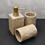 Stone Texture Bathroom Essentials Set - Image 5