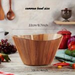 Handcrafted Acacia Wave Serving Bowl - Image 3
