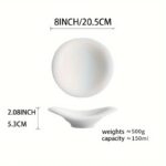 Organic White Sculpted Serving Bowl - Image 2