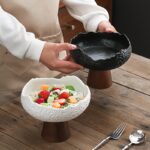 Pedestal Ceramic Serving Bowl - Image 6