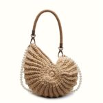 Coastal Pearl Woven Tote