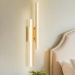 Modern Black/Golden Wall Sconce, Warm Light LED Vanity Lamp, Suitable for Bedside, Bedroom, Bathroom, Dining Room, Living Room, Indoor Wall Light