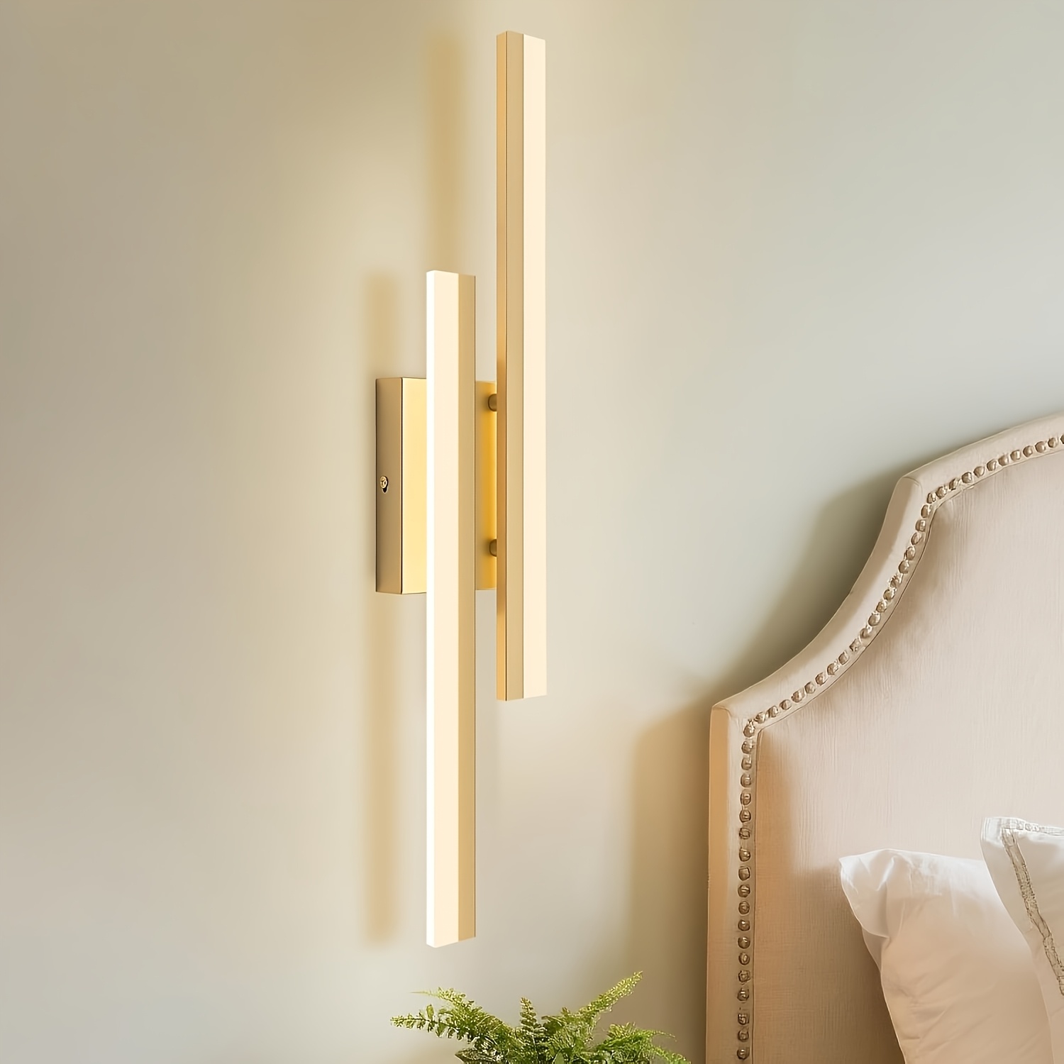 product-fancy-2bb930ba-4996-4778-8776-a0d77aa69c26 Modern Black/Golden Wall Sconce, Warm Light LED Vanity Lamp, Suitable for Bedside, Bedroom, Bathroom, Dining Room, Living Room, Indoor Wall Light - Image 1