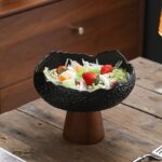 Pedestal Ceramic Serving Bowl - Image 5