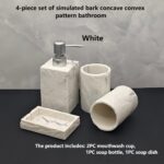 Stone Texture Bathroom Accessory Set - Image 3