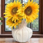 Sculpted Ceramic Statement Vase - Image 3