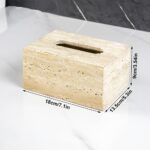 Travertine Tissue Box Holder - Image 2
