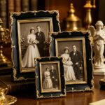Vintage Black & Gold Photo Frame