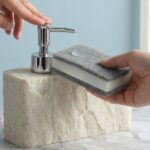 Stone Effect Soap Dispenser & Sponge Holder - Image 6