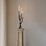 Luxury Black Sculptural Candle Holder - Image 4
