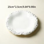 Organic Edge Ceramic Serving Plate - Image 3