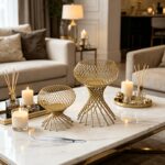 Aurora Gold Lantern Candle Holder Set - Image 5