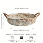 Handcrafted Ceramic Serving Bowl - Image 2