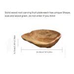 Organic Solid Wood Fruit Bowl - Image 2