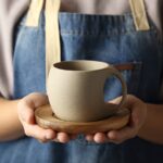 Stone Ceramic Mug & Saucer - Image 7