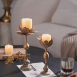 Vintage Lotus Candle Holder - Image 6