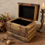 Vintage Library Storage Book Box