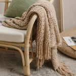 Chunky Knit Tassel Throw - Image 3