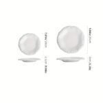 Rock Edge Ceramic Dinner Plate Set - Image 2