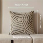 Textured Geometric Cushion Cover - Image 2