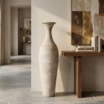 Tall Stone Effect Floor Vase - Image 3